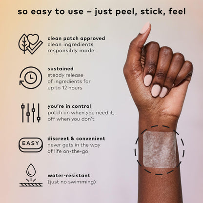 The Good Patch Slumber Sleep Patch - Melatonin-Free, Plant-Powered Wearable Wellness (8 Patches)