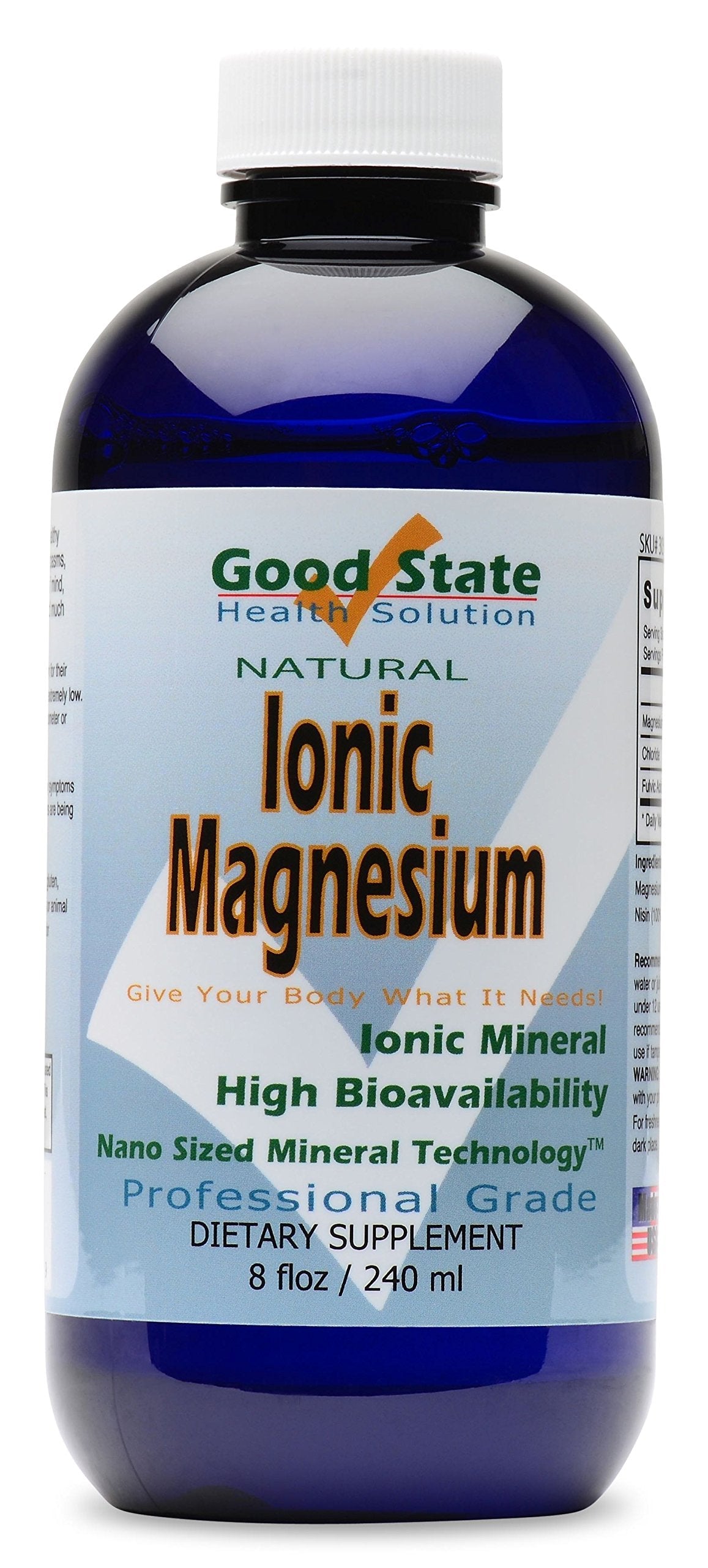 Good State Ionic Magnesium 8 oz | Natural Nano Magnesium – Fast Absorption