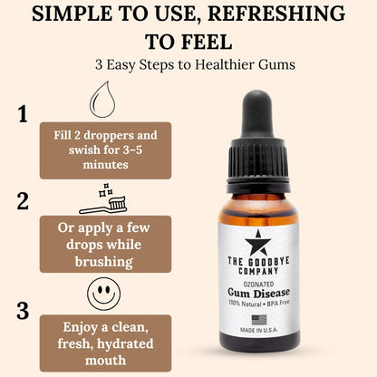 The Goodbye Company Ozonated Gum Treatment Oil – Clove & Neem for Healthy Gums | 15 ml