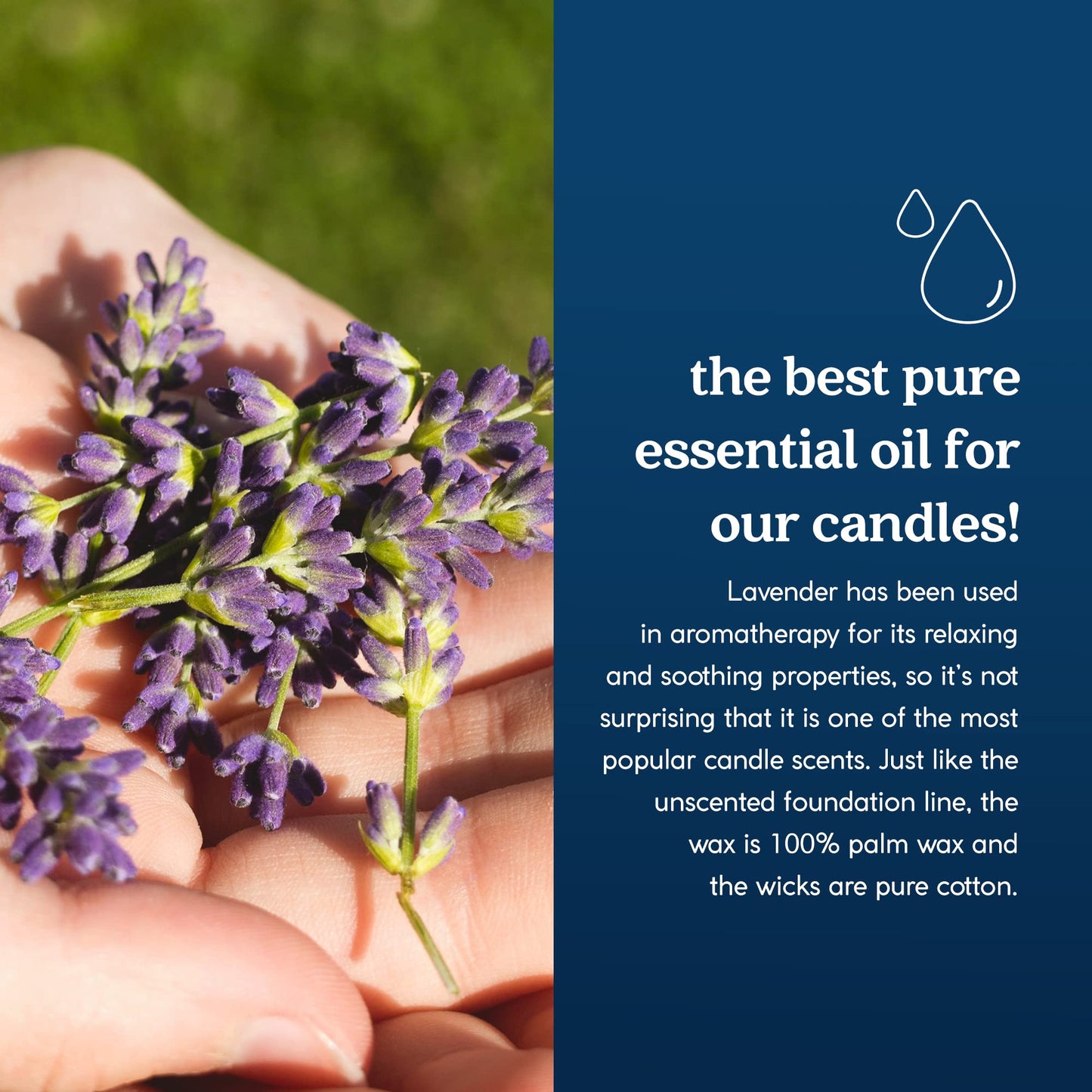 GoodLight Paraffin-Free Lavender Essential Oil Travel Candle | Clean Burning Non-Toxic Tin, 6oz