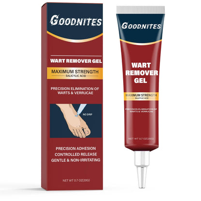 Goodnites 17% Salicylic Acid Wart Remover Gel – Fast Acting, Non-Drip, Family Safe
