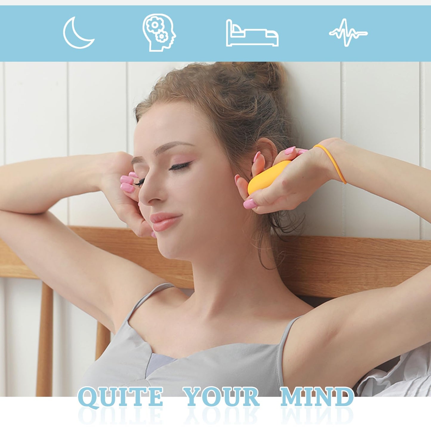 GOQELK Compact Handheld Sleep Device – Relaxation, Mood & Focus (Blue)