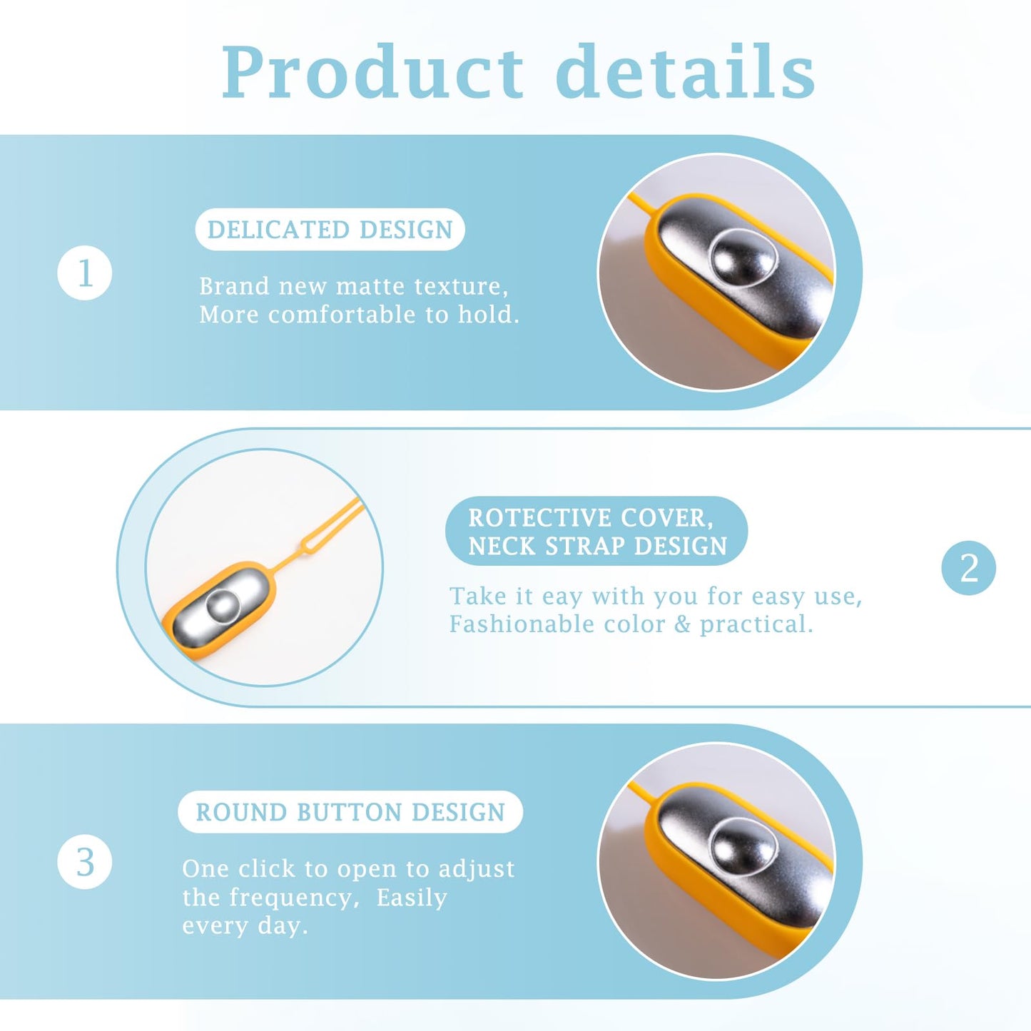 GOQELK Compact Handheld Sleep Device – Relaxation, Mood & Focus (Blue)