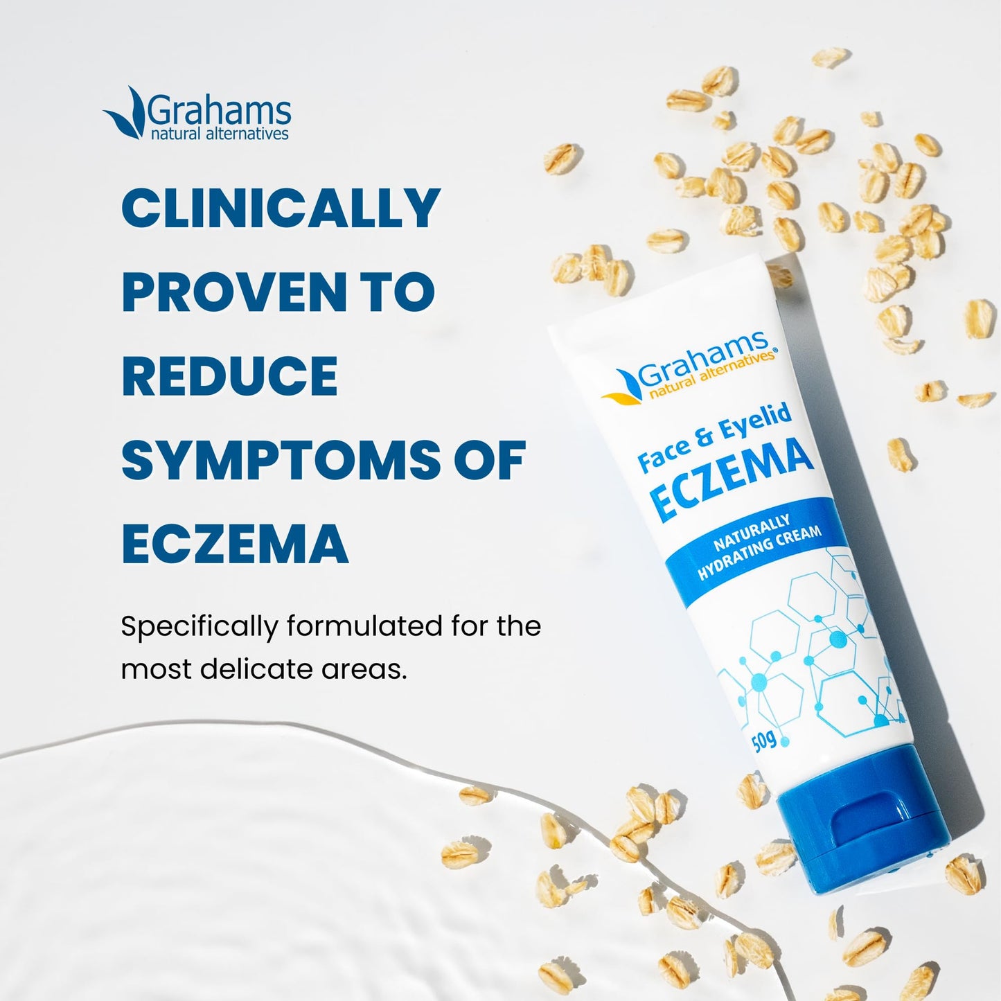 Grahams Natural Face & Eyelid Eczema Cream – Steroid-Free, Hypoallergenic Daily Moisturizer
