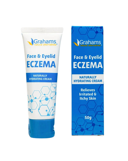 Grahams Natural Face & Eyelid Eczema Cream – Steroid-Free, Hypoallergenic Daily Moisturizer