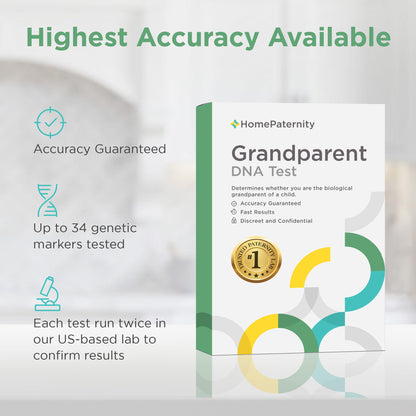 HomePaternity Grandparent DNA Test — Fast Results, 34 Markers, All Fees Included