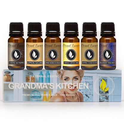 Grandma's Kitchen Set of 6 Premium Fragrance Oils – 10ml Each | Eternal Essence Oils