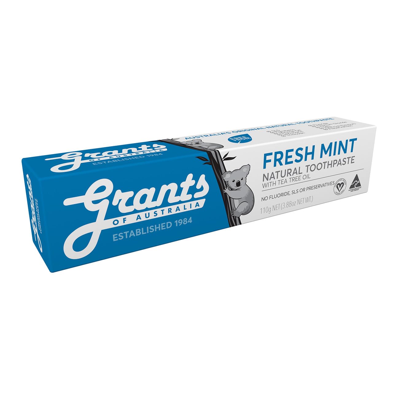 Grants of Australia Fresh Mint Toothpaste with Tea Tree Oil - 3.85 oz