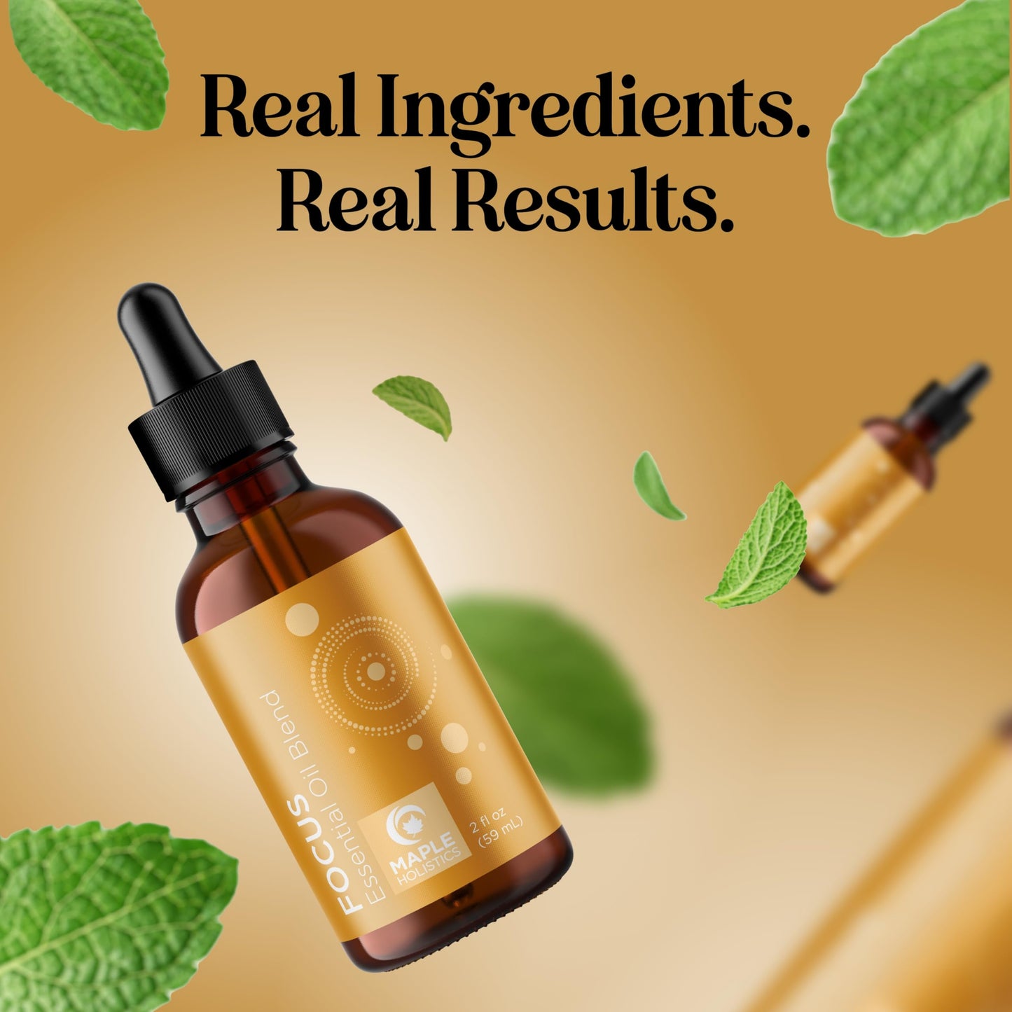 Focus Essential Oil Blend for Diffusers – Energizing Aromatherapy (Grapefruit, Bergamot, Peppermint & Eucalyptus) 2 oz