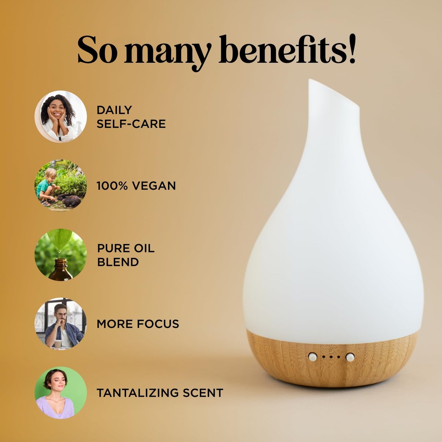 Focus Essential Oil Blend for Diffusers - Energy & Focus (Grapefruit, Bergamot, Peppermint, Eucalyptus) 1 Fl Oz