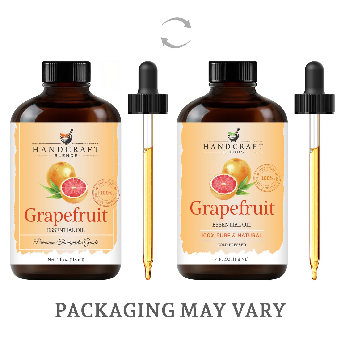 Handcraft Blends Grapefruit Essential Oil – 4 oz, Pure & Natural