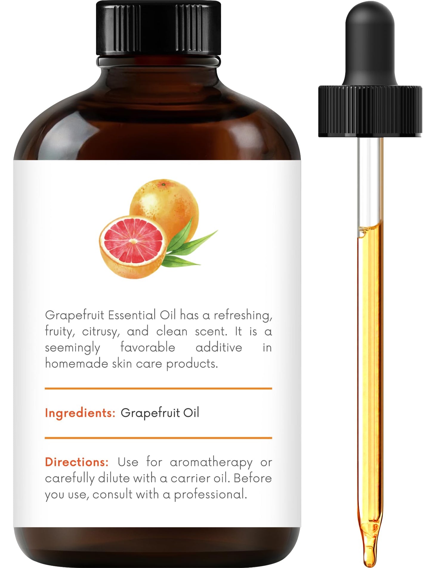Handcraft Blends Grapefruit Essential Oil – 4 oz, Pure & Natural