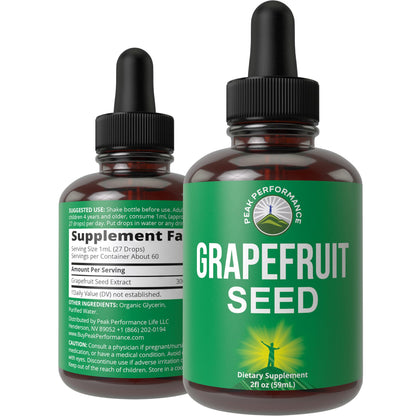 Grapefruit Seed Extract Liquid Drops – Zero Sugar, Vegan GSE for Immune & Digestive Support