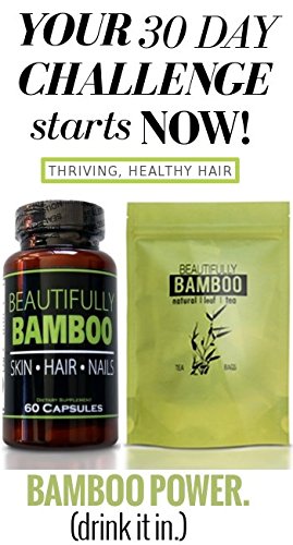 Beautifully Bamboo Ultra Vitamin for Hair, Skin & Nails | Bamboo Silica, Biotin (60 capsules)