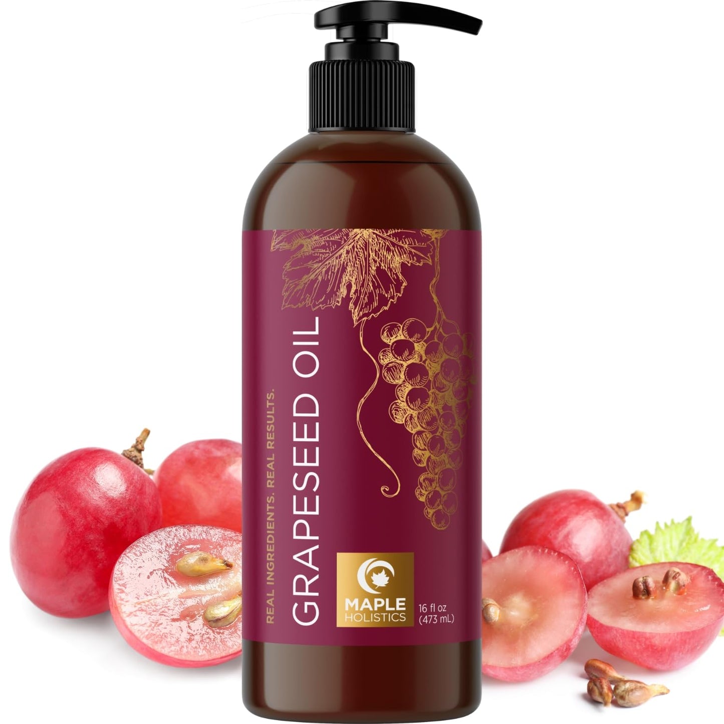 Pure Grapeseed Oil for Hair, Skin & Nails | Carrier Oil for Essential Oils