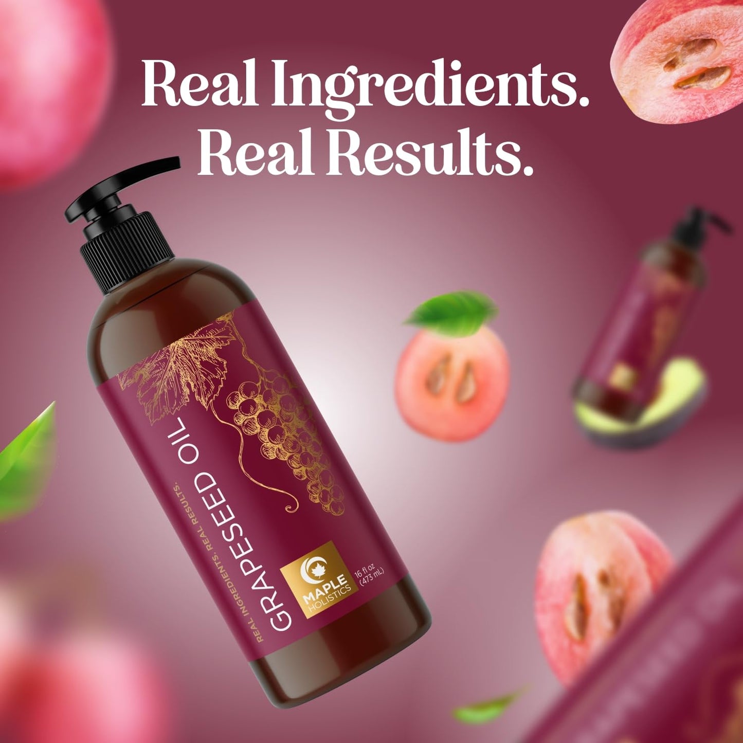 Pure Grapeseed Oil for Hair, Skin & Nails | Carrier Oil for Essential Oils