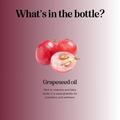Pure Grapeseed Oil for Hair, Skin & Nails | Carrier Oil for Essential Oils