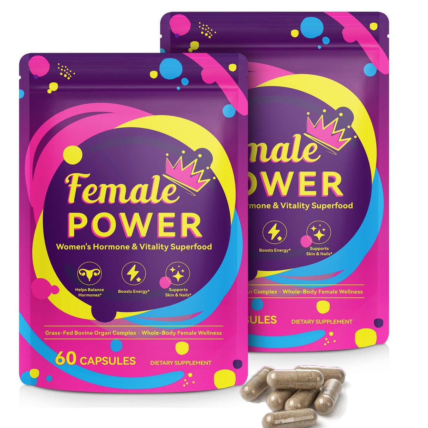 Grass Fed Beef Liver Capsules for Women | Hormone Balance & Energy