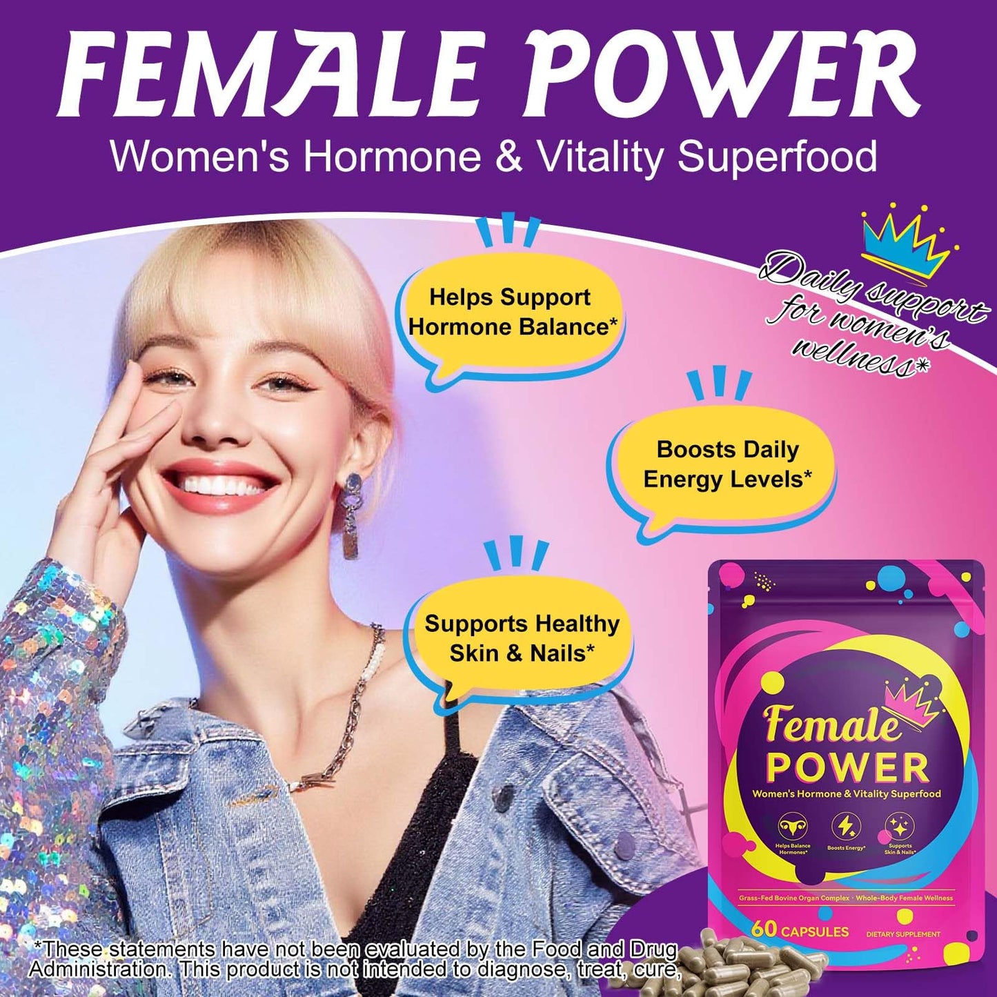 Grass Fed Beef Liver Capsules for Women | Hormone Balance & Energy