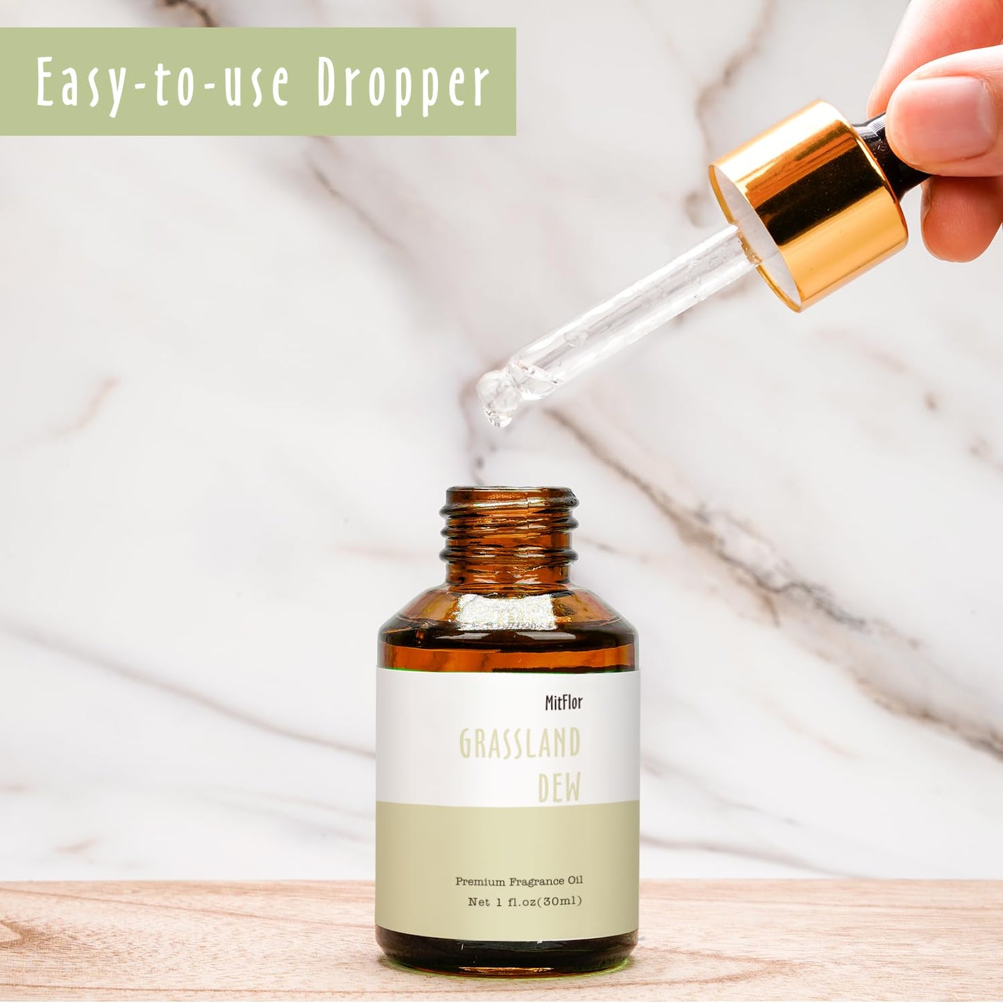 Grassland Dew Fragrance Oil 30ml – MitFlor Single Scented Oil for Diffusers, Candles & Soaps