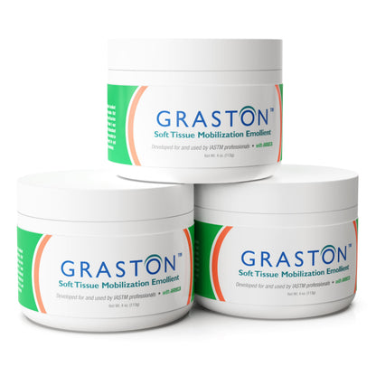 Graston Technique Arnica Soft Tissue Emollient – 4oz Jar Pro-Grade Therapy Cream for IASTM, Massage & Recovery | 3-Pack