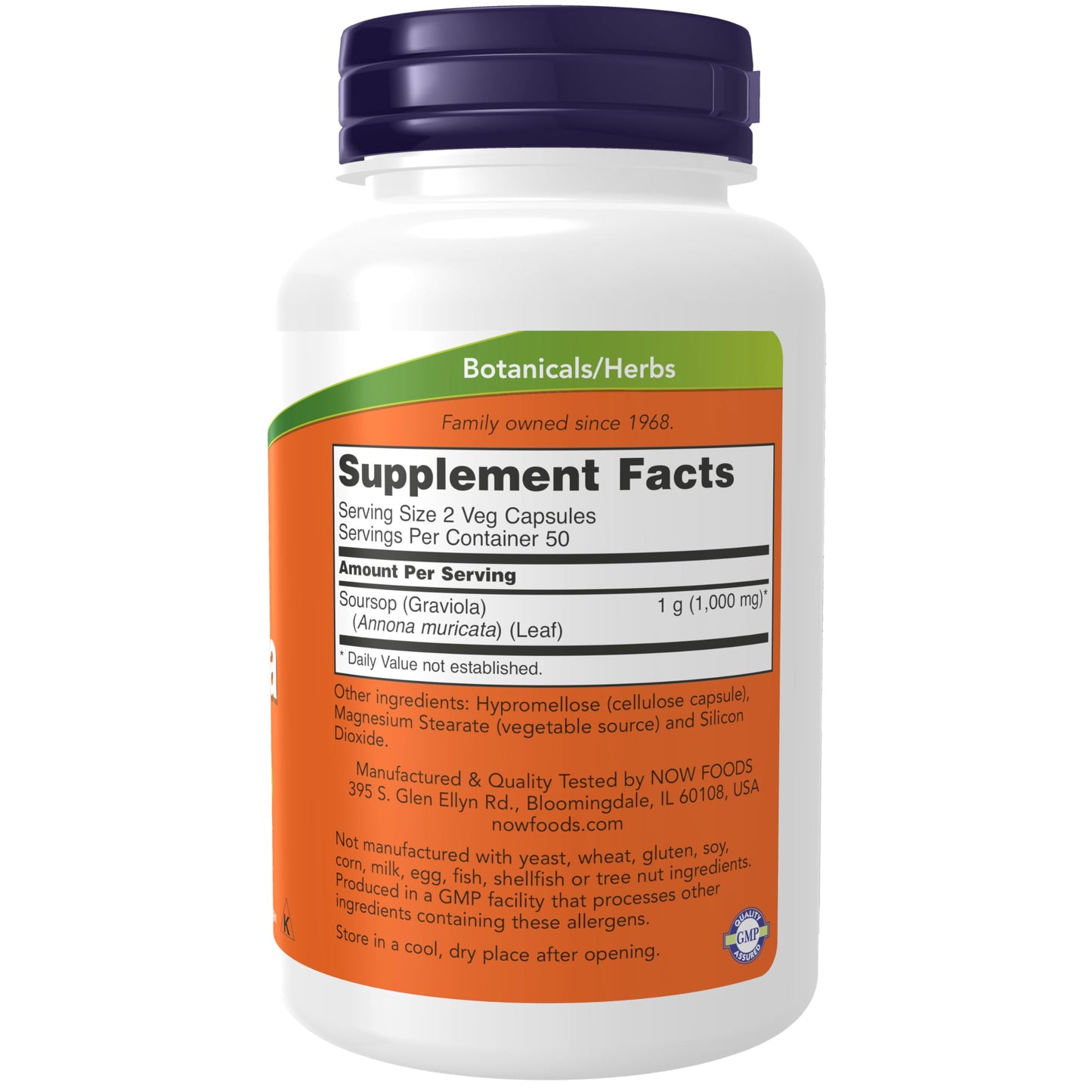 NOW Foods Graviola (Annona muricata) 500 mg - 100 Veg Capsules | Healthy Cell Function*