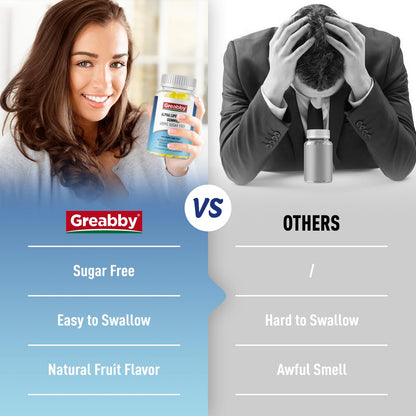 GREABBY Alpha Lipoic Acid 600mg Gummies – Sugar Free Pineapple, 60 Count