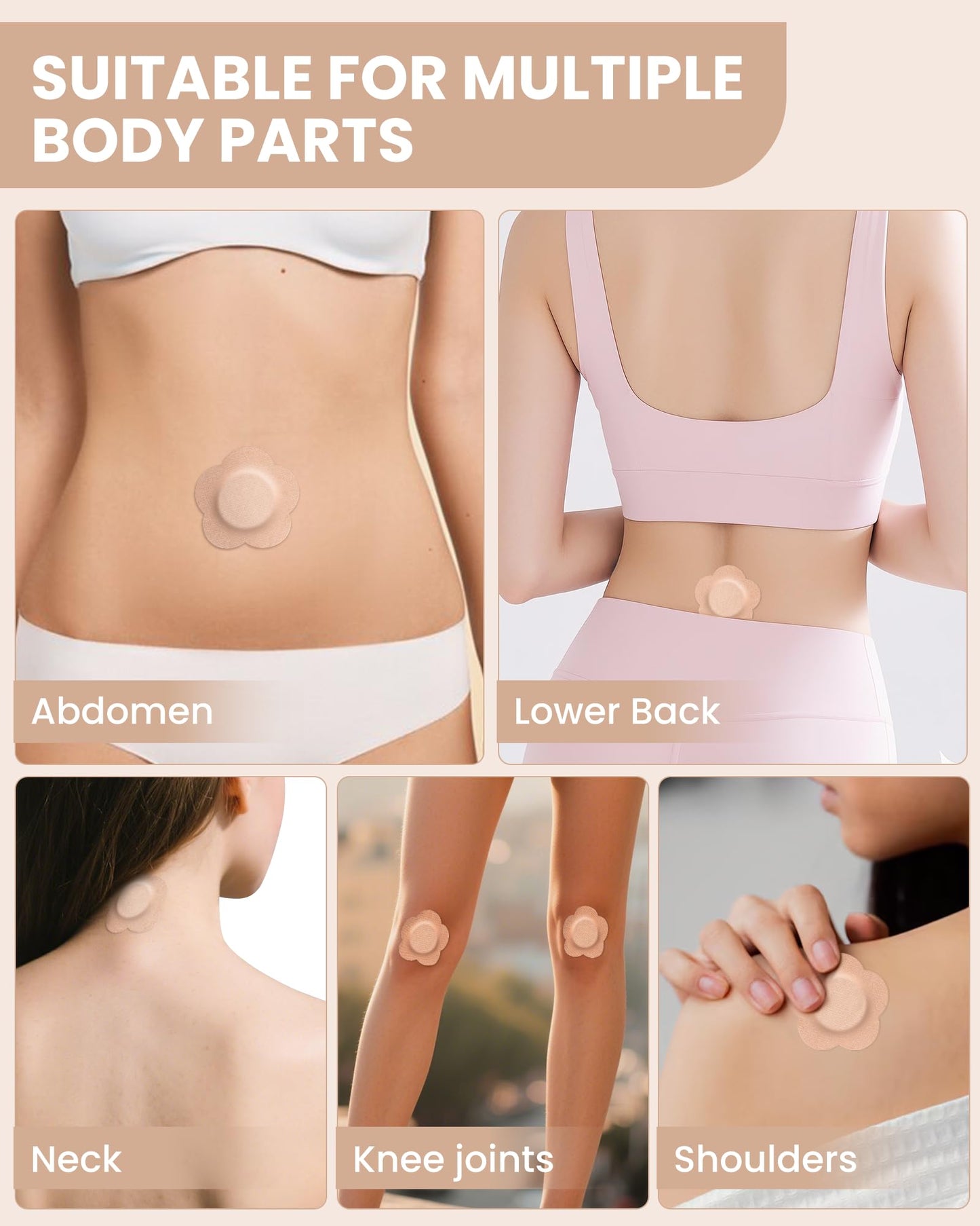 GREBIKE 54PCS Castor Oil Patches – Belly Button Pack, Disposable, Breathable