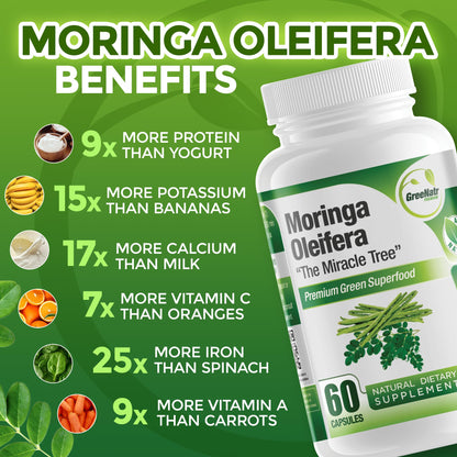 GreeNatr Ginkgo Biloba & Panax Ginseng Moringa Bundle – Immune & Energy