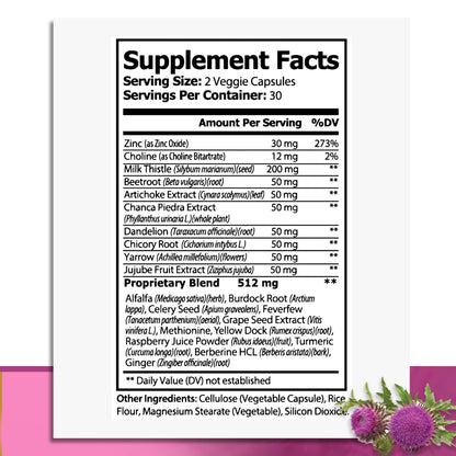 GreeNatr Liver Cleanse Detox & Repair | Milk Thistle & Berberine