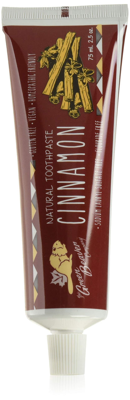 GREEN BEAVER Cinnamon Toothpaste, 75 ML | Natural Cinnamon Toothpaste for Fresh Breath