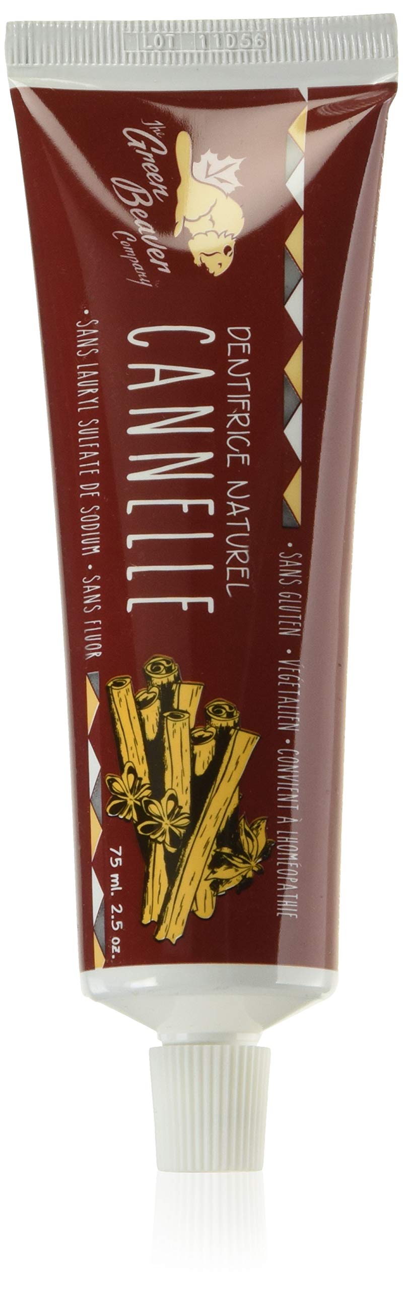 GREEN BEAVER Cinnamon Toothpaste, 75 ML | Natural Cinnamon Toothpaste for Fresh Breath