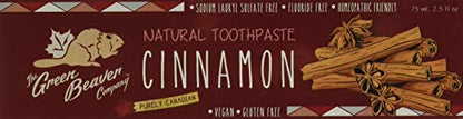 GREEN BEAVER Cinnamon Toothpaste, 75 ML | Natural Cinnamon Toothpaste for Fresh Breath
