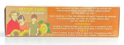 Green Beaver All Natural Toothpaste - Zesty Orange (75ml) 3 Pack - Vegan, Fluoride Free, Gluten Free