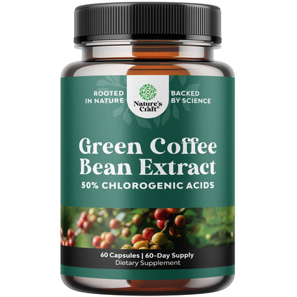 Green Coffee Bean Extract for Weight Loss – Energy & Immunity for Women & Men