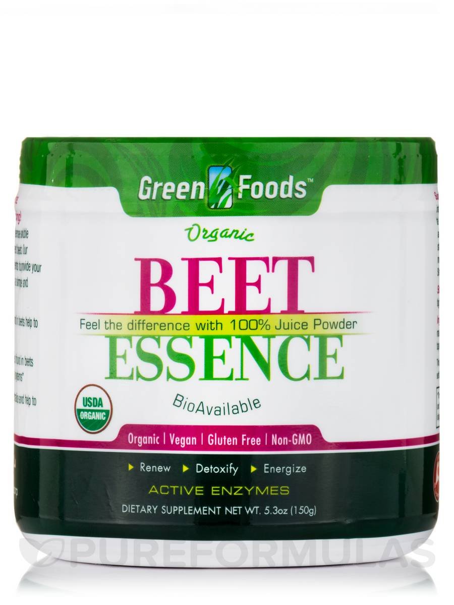 Green Foods Beet Essence, 5.3 Ounce | Organic Beetroot Dietary Supplement