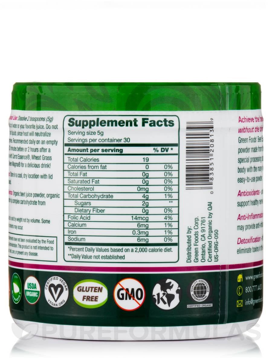 Green Foods Beet Essence, 5.3 Ounce | Organic Beetroot Dietary Supplement