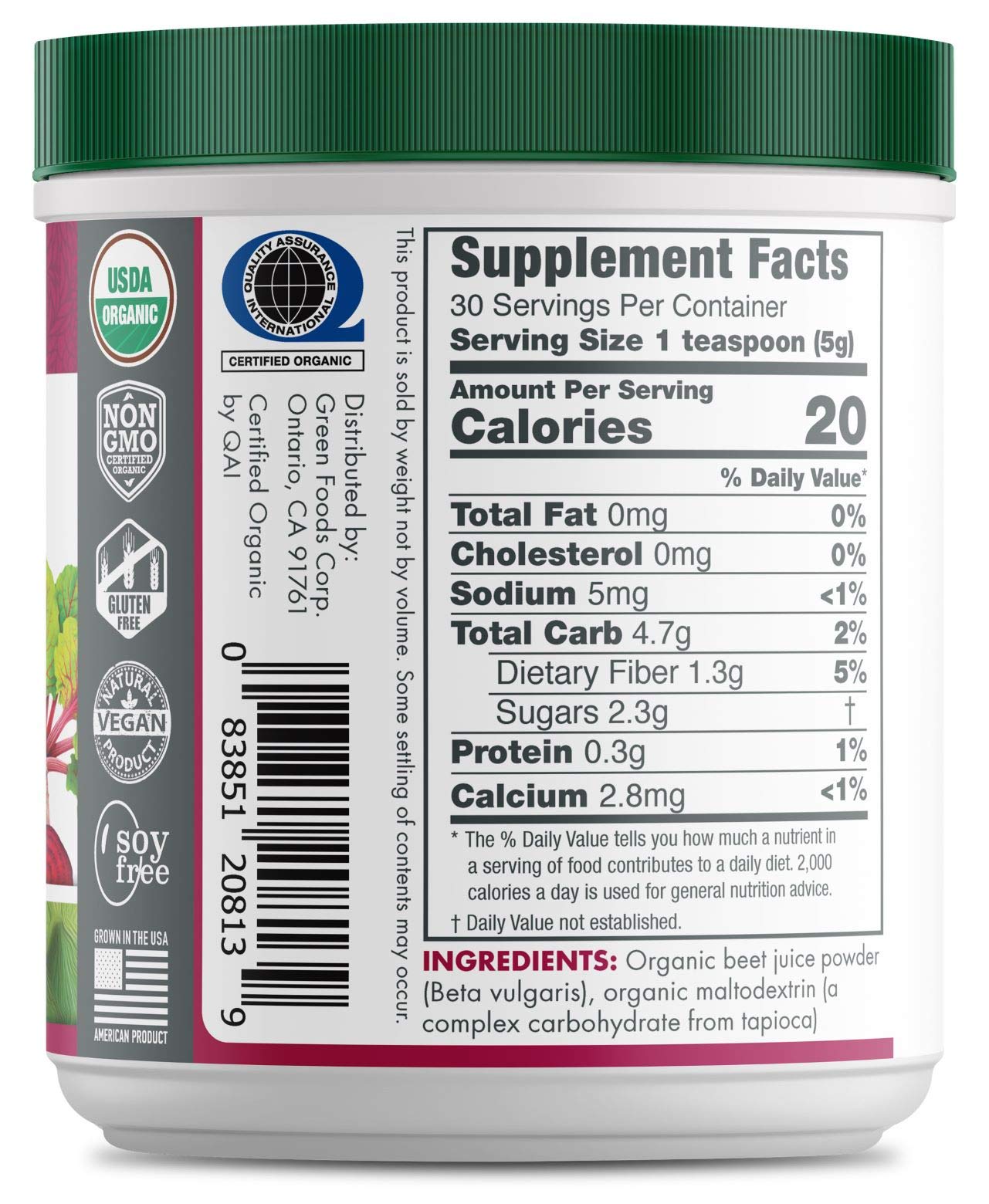GREEN FOODS Beet Essence OG2 5.3 OZ – Beet Juice Supplement