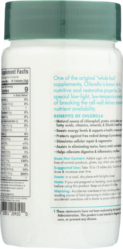 Green Foods Organic Chlorella 200 Mg, 2.1 oz, 300 Count