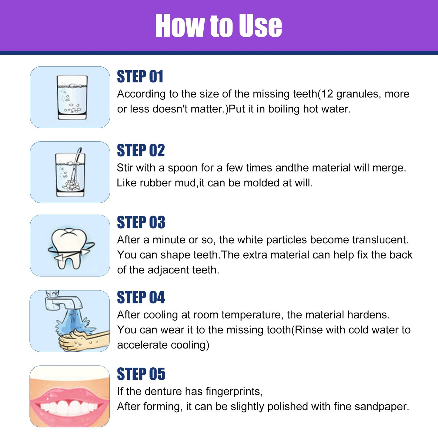 Green Hills Tooth Repair Kit – Moldable Tooth Filling DIY at Home with 4 Dental Tools