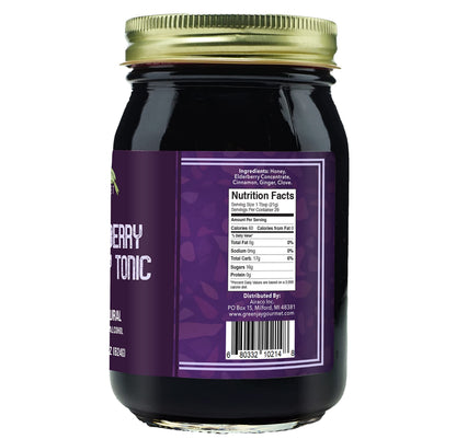 Green Jay Gourmet Elderberry Tonic – All-Natural Immune Support for Kids & Adults (22 oz)