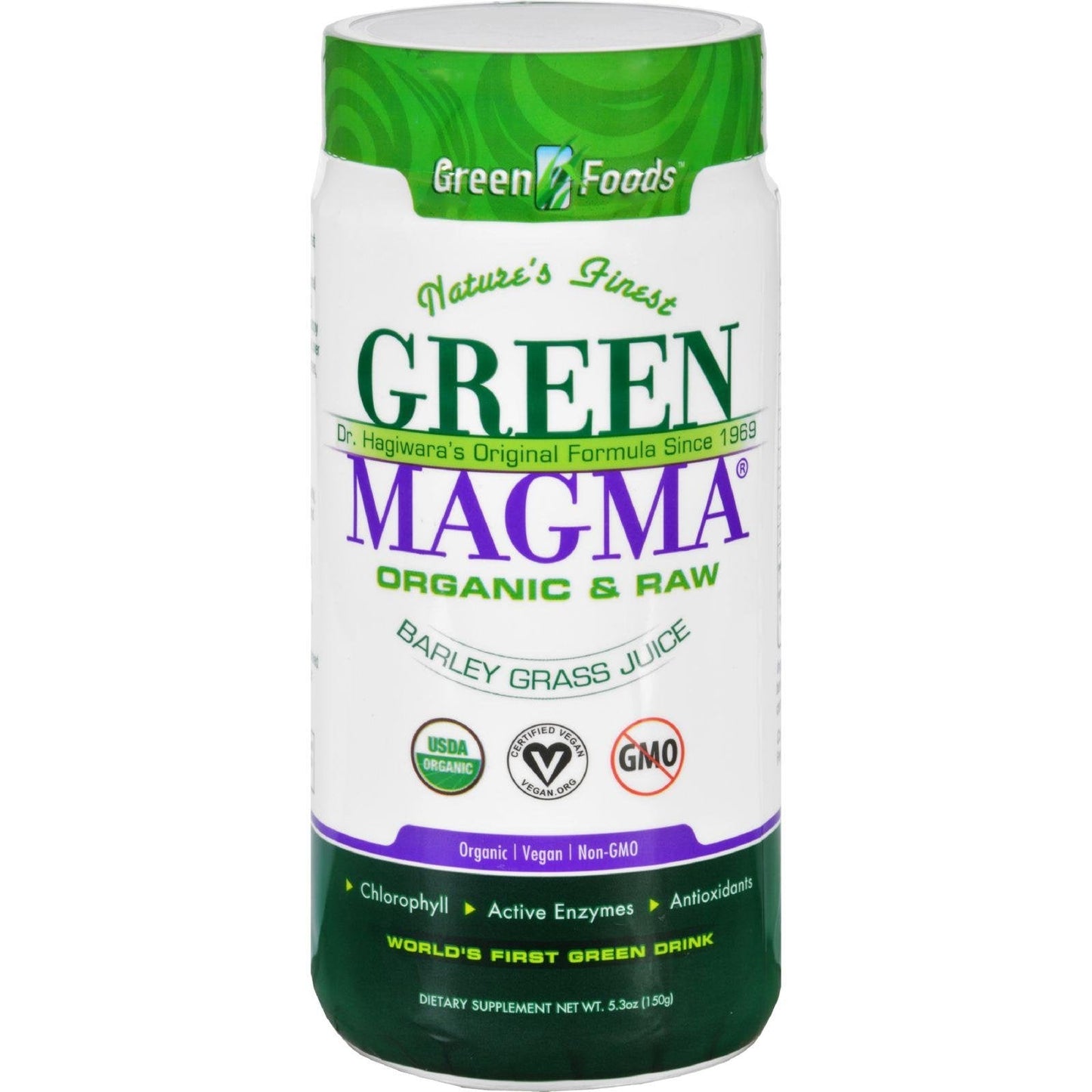 Green Foods Green Magma, 5.3 Ounce - Premium Barley Grass Supplement