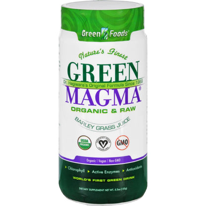 Green Foods Green Magma, 5.3 Ounce - Premium Barley Grass Supplement