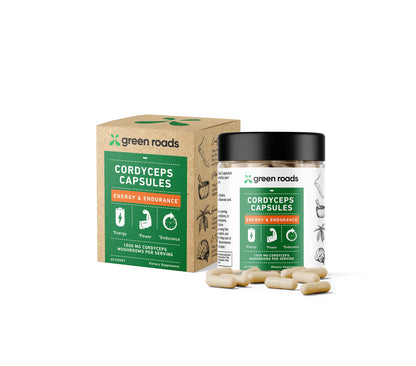 Green Roads Cordyceps Energy & Endurance Capsules – 60 Count