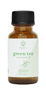 Green Tea Essential Oil - Premium Grade Essential Oil | for Aromatherapy, Soaps, Lotions, & Candles | Vegan & Cruelty Free (1 Fl Oz, Green Tea)