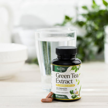 Green Tea Extract Capsules 1000mg - 45% EGCG, 98% Polyphenols | 60 Capsules