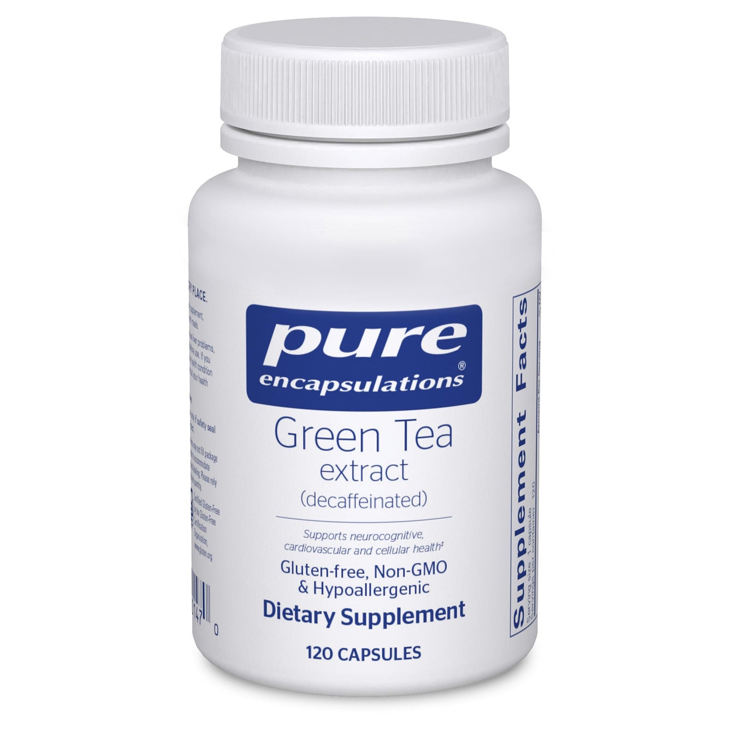 Pure Encapsulations Green Tea Extract (Decaf) | Hypoallergenic Antioxidant Support for All Cells | 120 Capsules