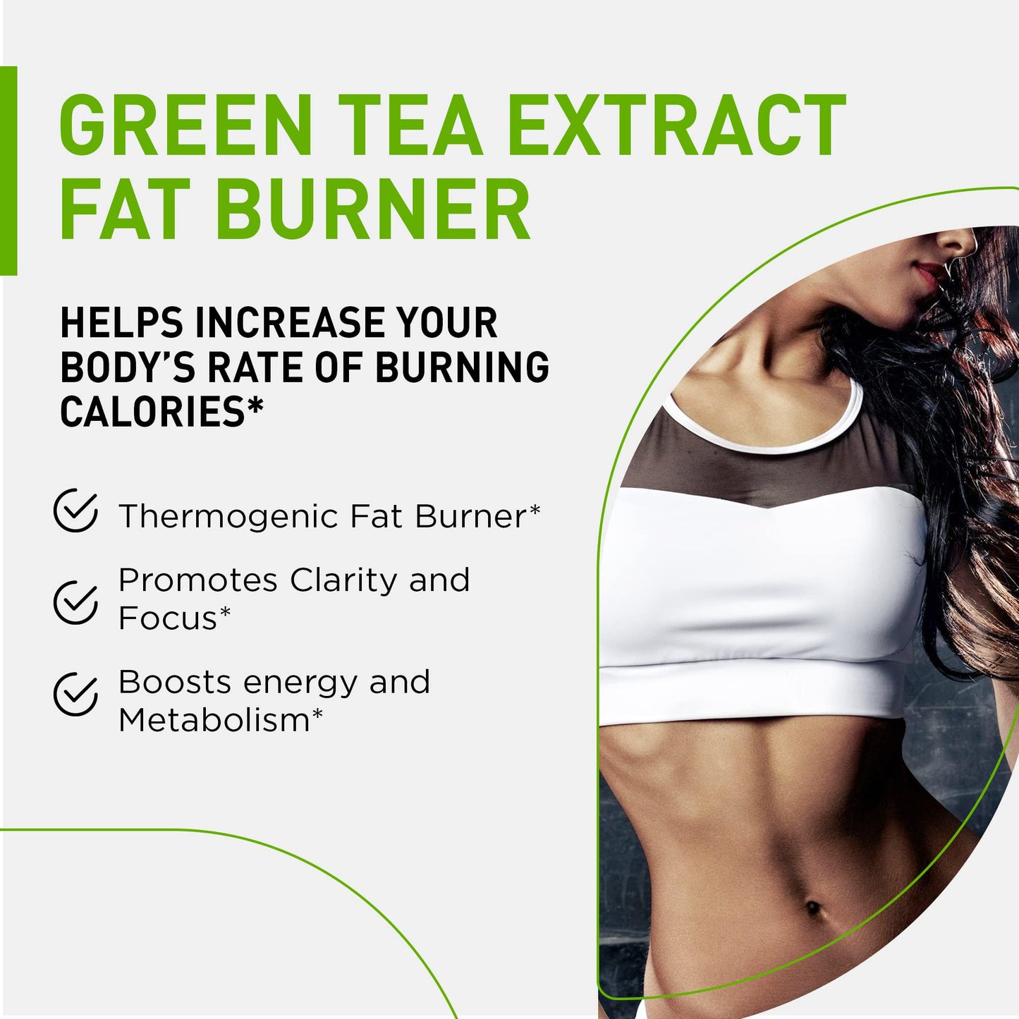 Green Tea Fat Burner with EGCG – Appetite Suppressant