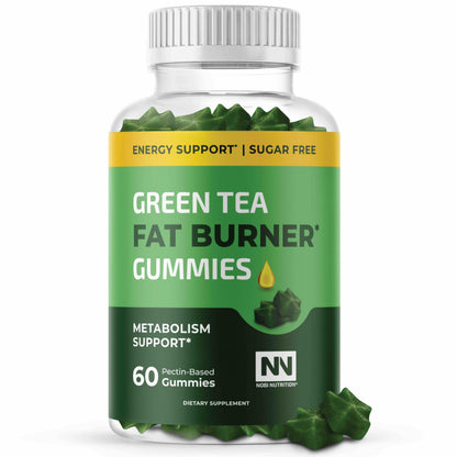 Green Tea Fat Burner Gummies for Weight Loss – Metabolism Boost & Appetite Support | 60 Count