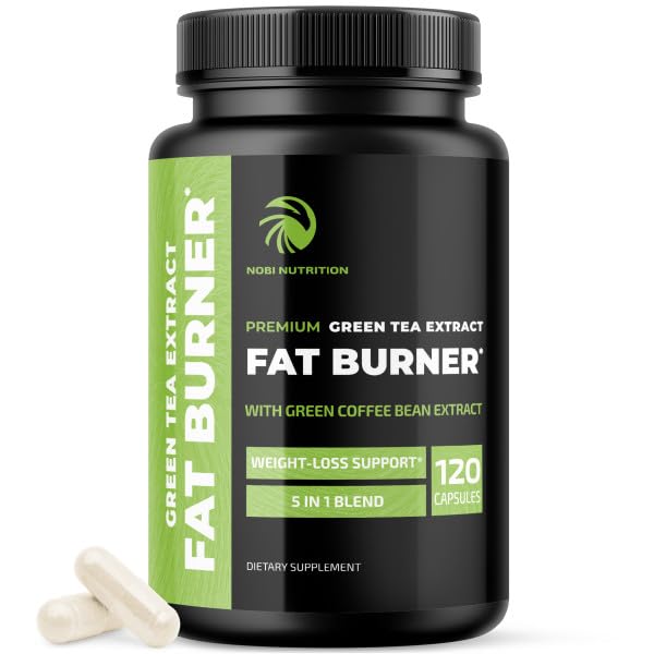 Green Tea Weight Loss Pills for Women & Men | 45% EGCG | Vegan Fat Burner | 120 Ct